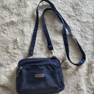 Baggallini Triple Zip Crossbody Navy